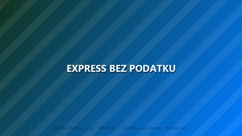 Grafika promocji express bez podatku